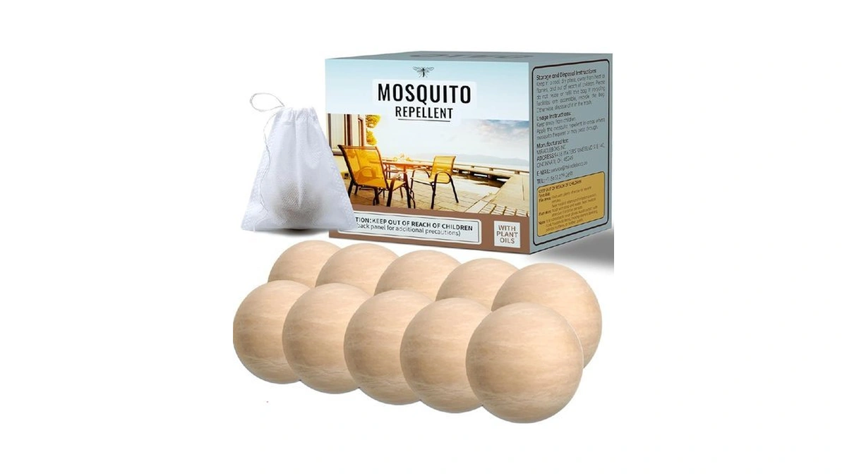 Mosquito Repellent For Patio, Mosquito Repellent 10 Balls, Plant-based Mosquito