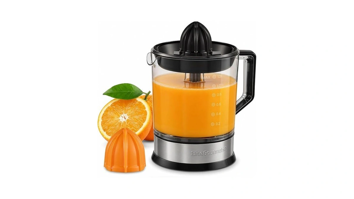 Elite Gourmet Ets740 Bpa-free 40-watt Electric Citrus Juicer With 2