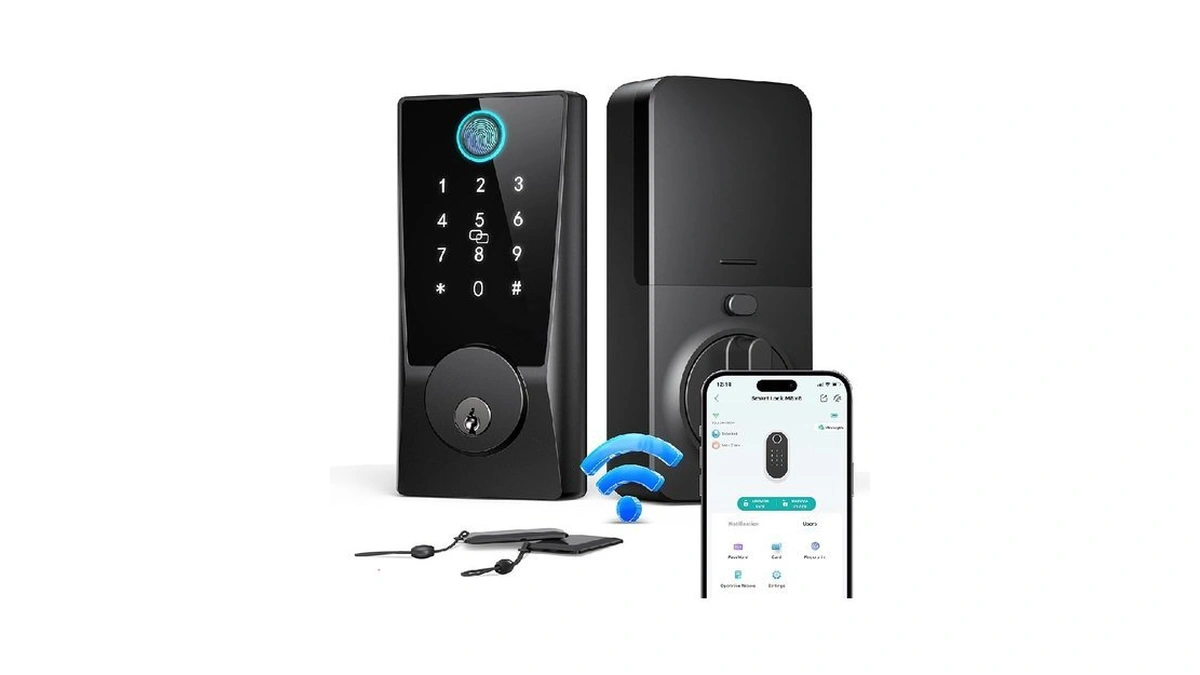 Wifi Smart Lock For Front Door, Built-in Wifi Deadbolt With