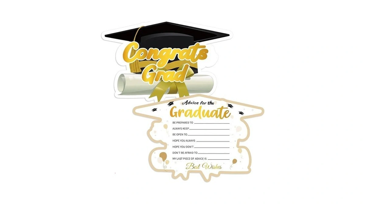 Facraft 36pcs Graduation Advice Cards For Graduate 2026 - High
