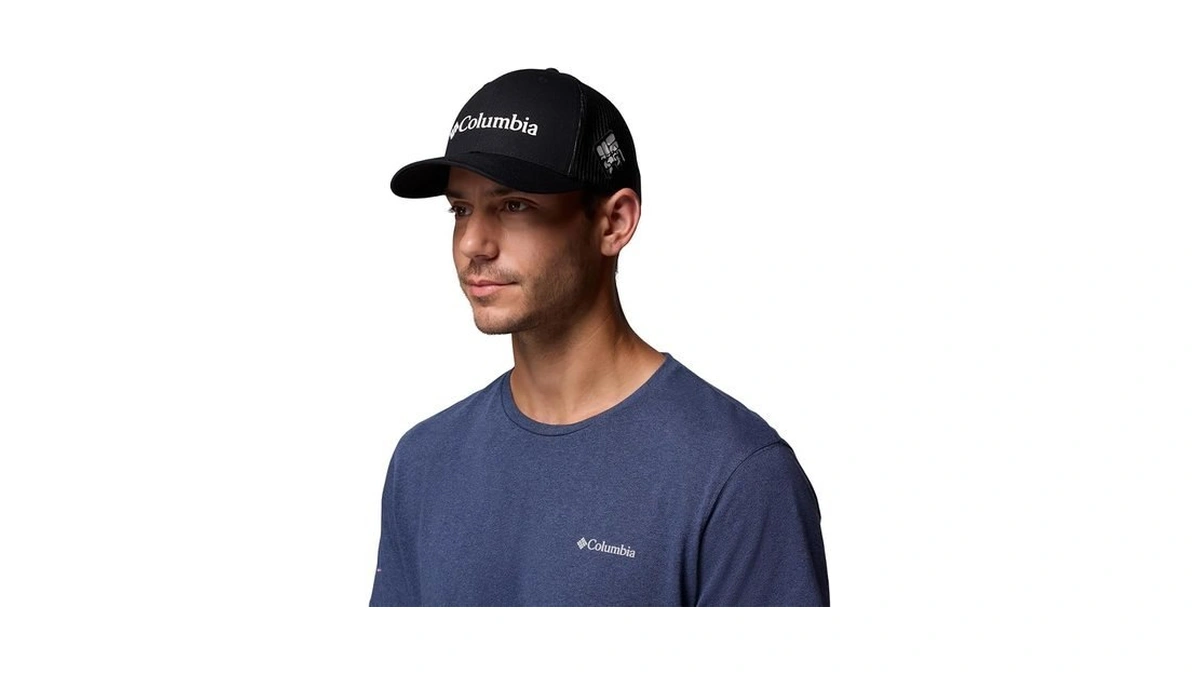 Columbia Unisex Mesh Snap Back, Black, One Size