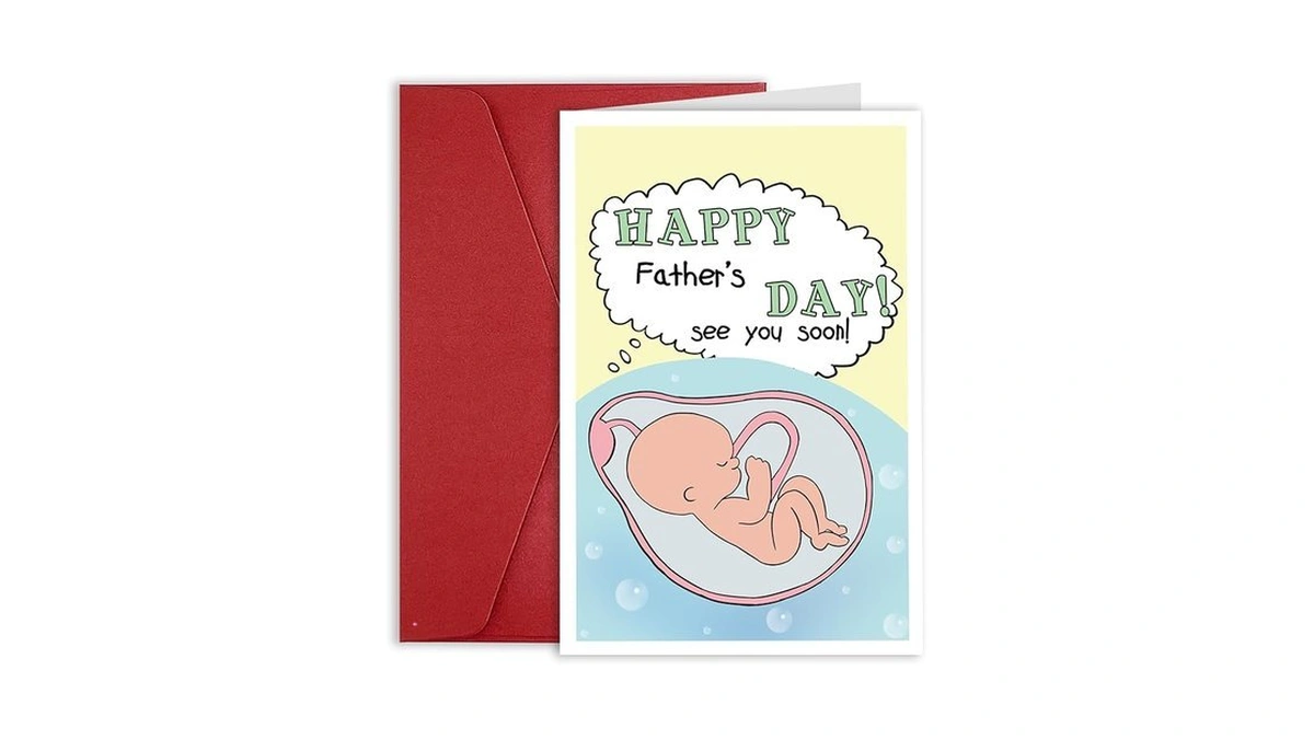 Sweet Expecting Fathers Day Card Gift For Dad To Be,