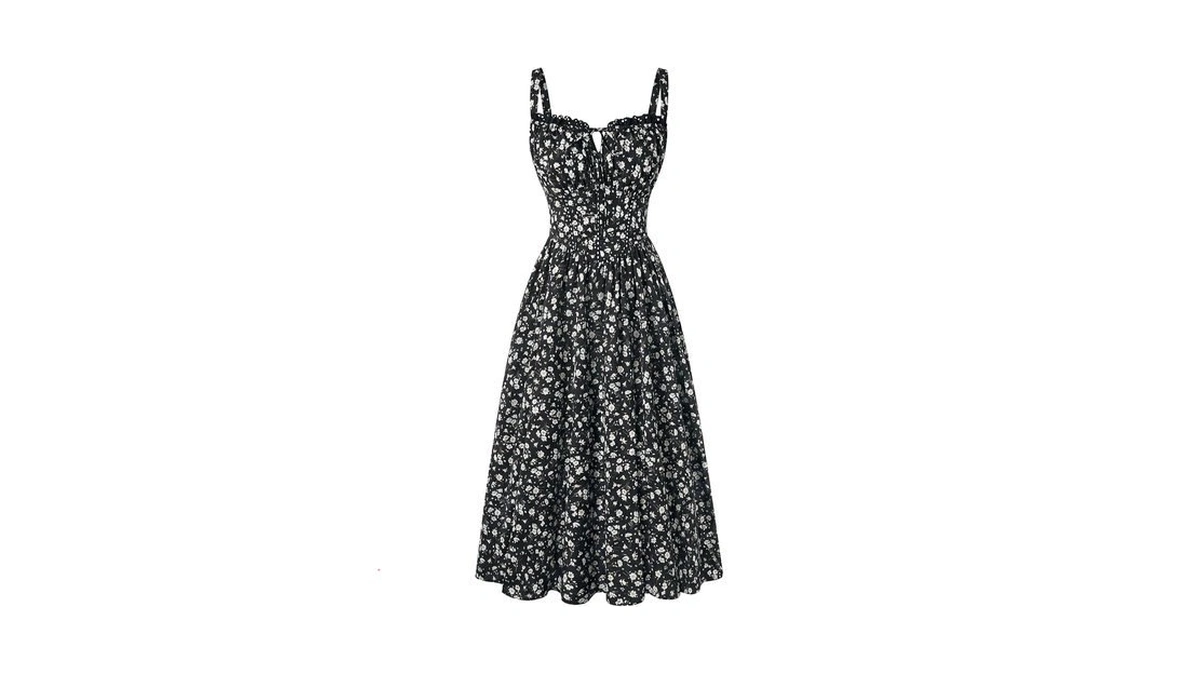 Scarlet Darkness Women 2026 Floral Corset Dress Summer Milkmaid Sundress