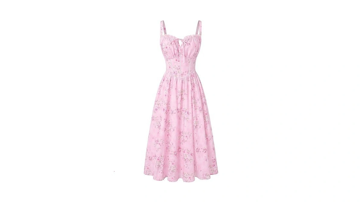 Scarlet Darkness Women 2026 Floral Corset Dress Summer Milkmaid Sundress
