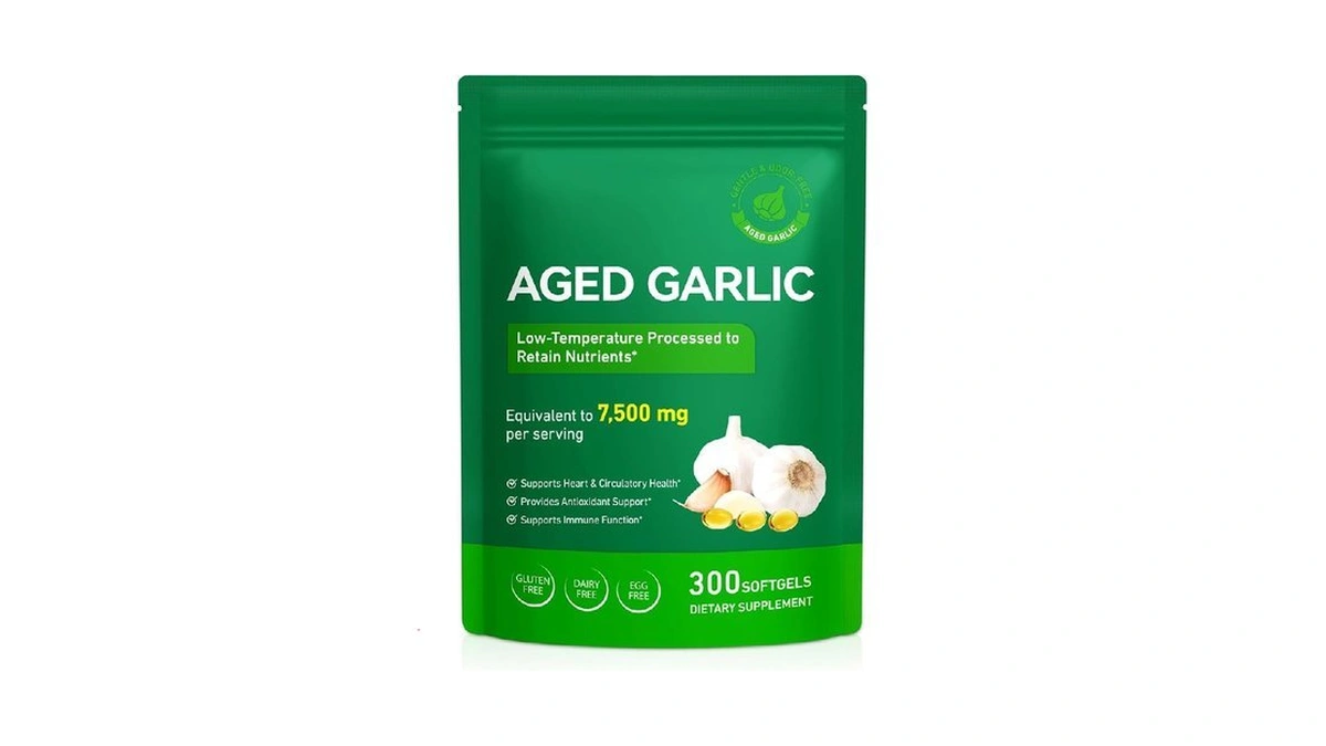Uxenphxf Aged Garlic Extract Capsules, Immune & Antioxidant Support Garlic
