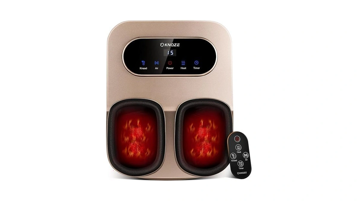 Knqze Foot Massager With Heat And Remote, Shiatsu Deep Kneading
