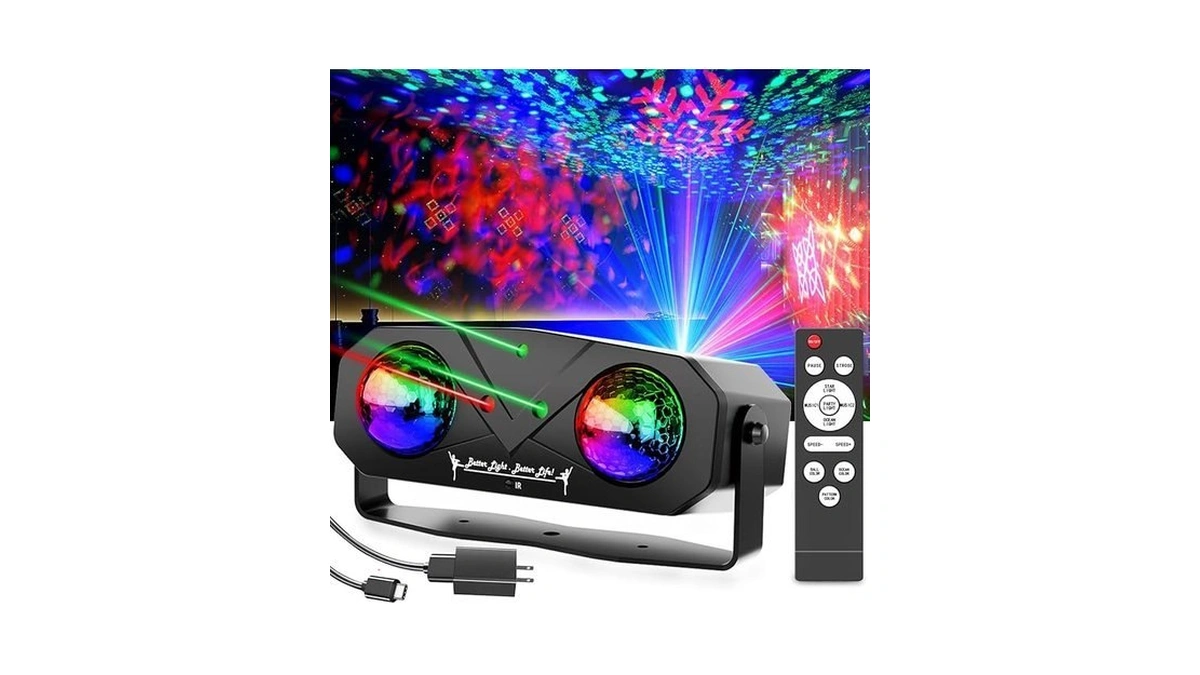 Disco Lights Disco Ball, Sound Activated Party Light With Roating