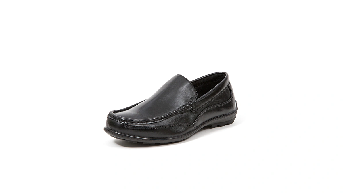 Deer Stags Boys' Booster Driving Moc Slip-on Loafer Flats Dress