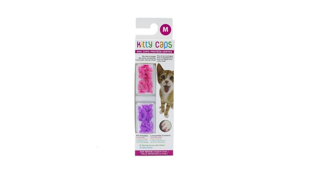 Kitty Caps Nail Caps For Cats, Hot Purple And Hot