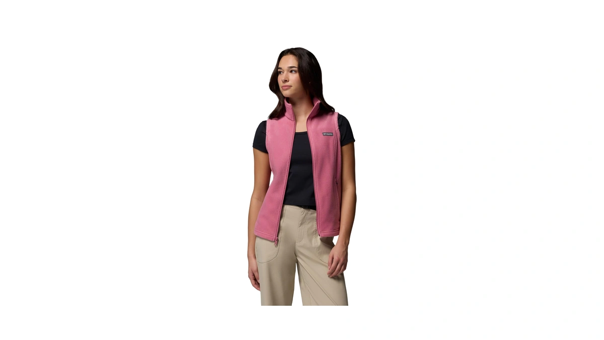 Columbia Women's Benton Springs Fleece Vest, Rosette, Petite Medium