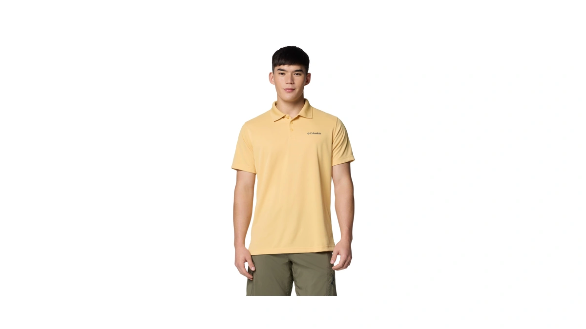 Columbia Men's Utilizer Short Sleeve Polo, Sand Dune, 2x Tall