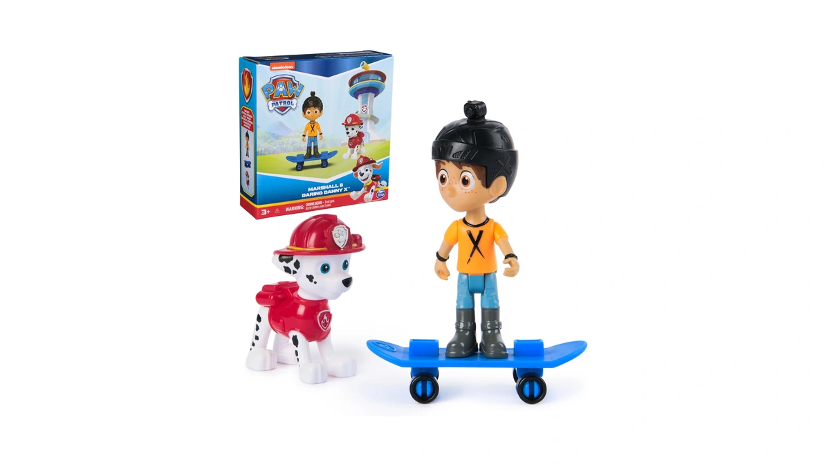Paw Patrol Marshall & Daring Danny X Figures Set With
