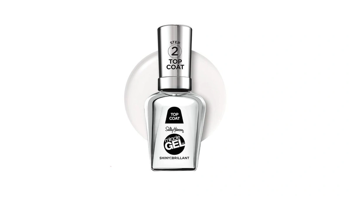 Sally Hansen Miracle Gel™, Shiny Top Coat, Long Lasting, Gel-like