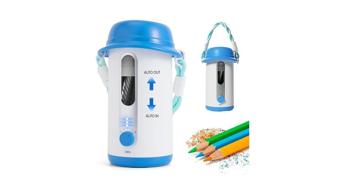 Electric Pencil Sharpener, Low Noise Fully Automatic Pencil Sharpener For