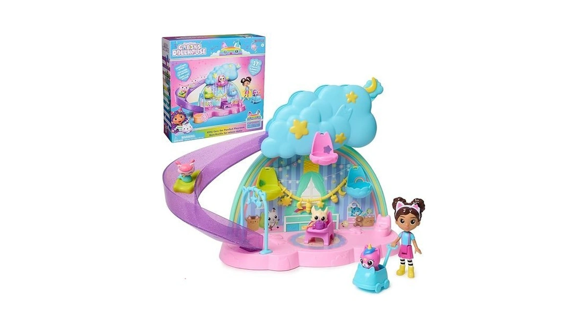 Gabby's Dollhouse Kitty Care Ear Purrfect Playroom β 17-piece Playset