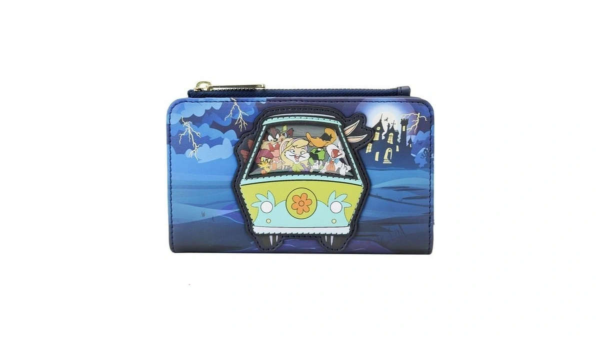 Looney Tunes Warner Bros 100th Anniversary Scooby-doo Mash-up Flap Wallet