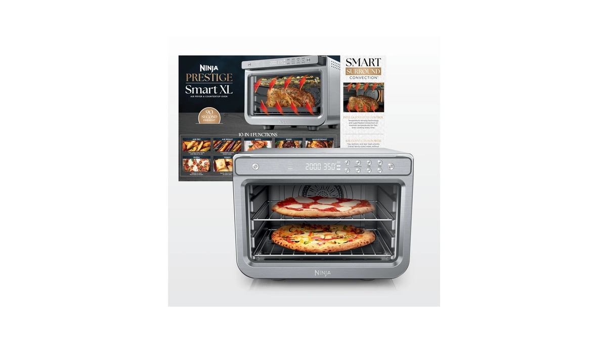 Ninja Air Fryer & Toaster Oven Combo | 10-in-1 Prestige