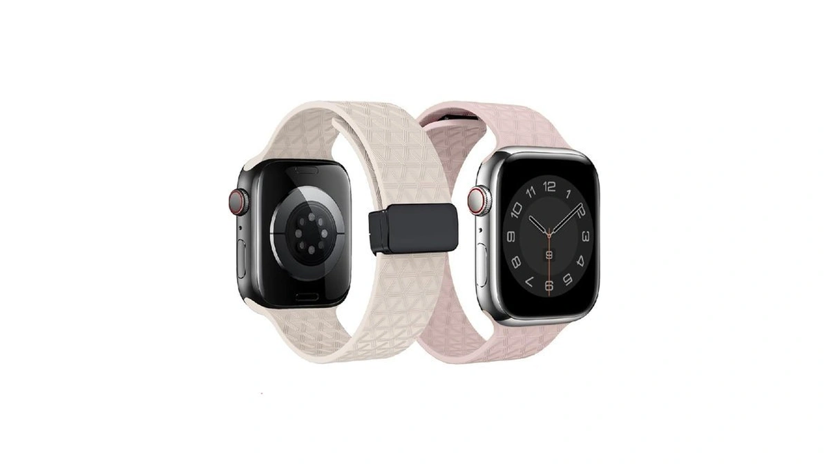 2 Packs D-buckle Sport Bands Compatible With Apple Watch Band