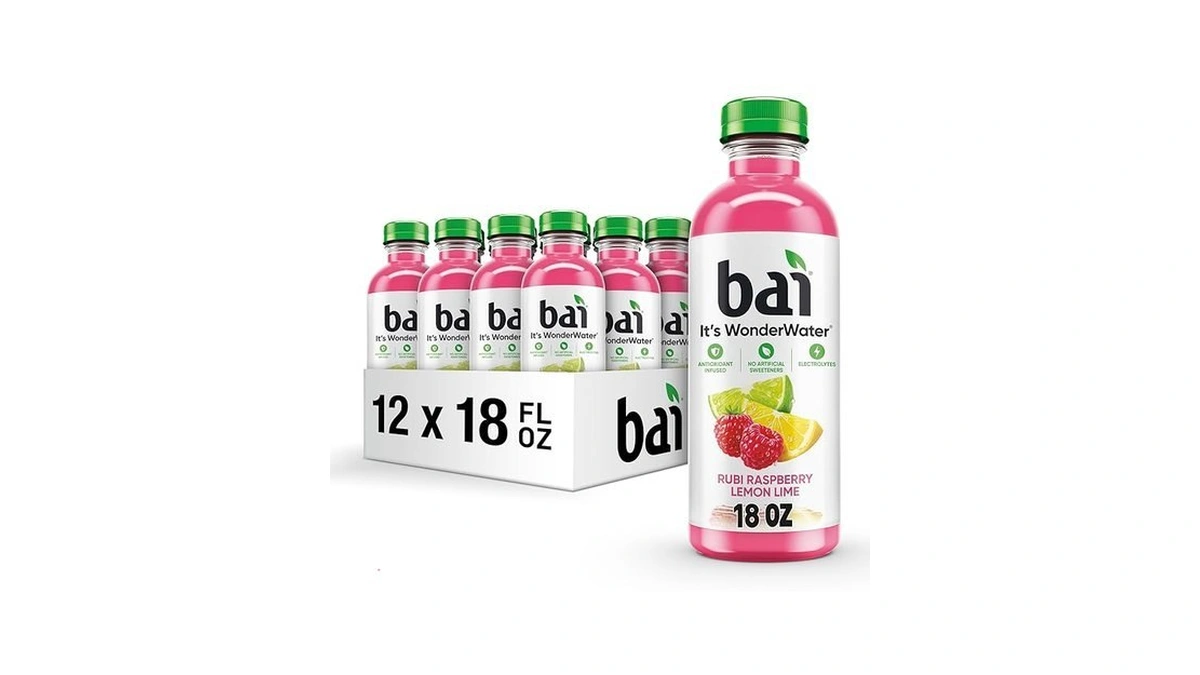 Bai Antioxidant Infused Water Beverage, Raspberry Lemon Lime, With Vitamin