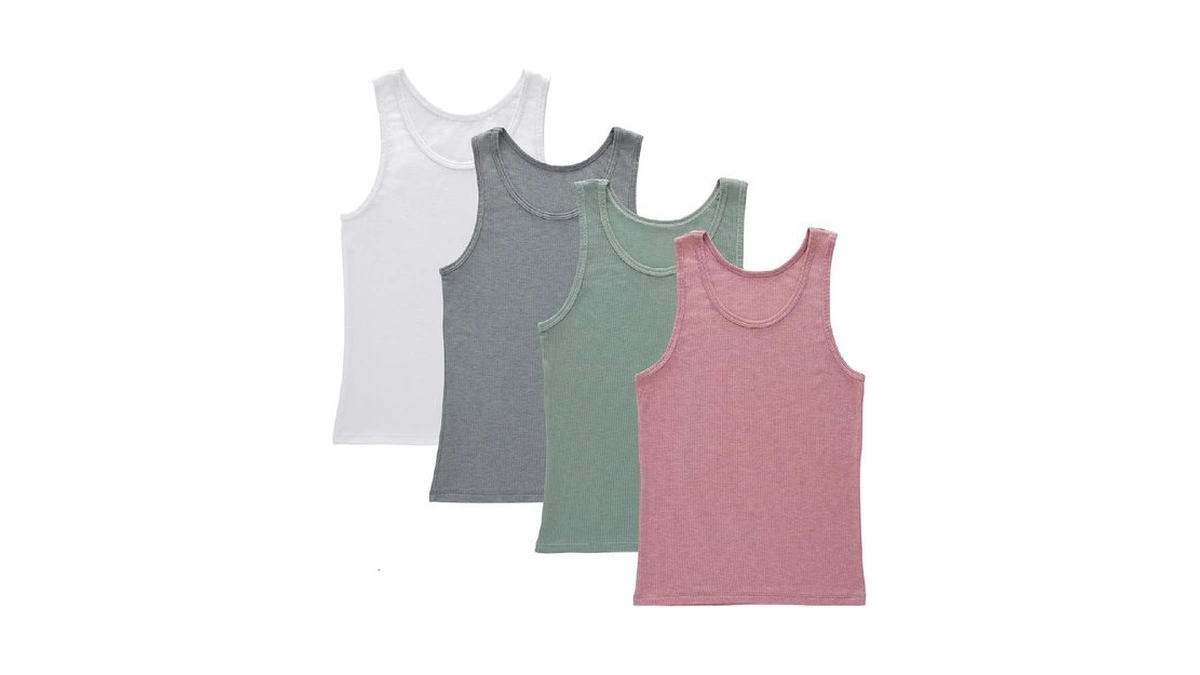 Hanes Girls' Originals Tank Pack, Supersoft Tank Top For Girls,