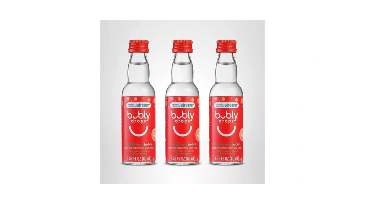 Sodastream Bubly Drops, Strawberry, 1.36 Fl Oz (pack Of 3)