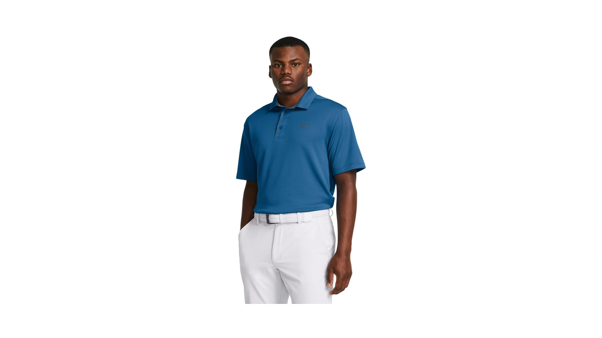 Under Armour Men's Tech Golf Polo, (406) Photon Blue /