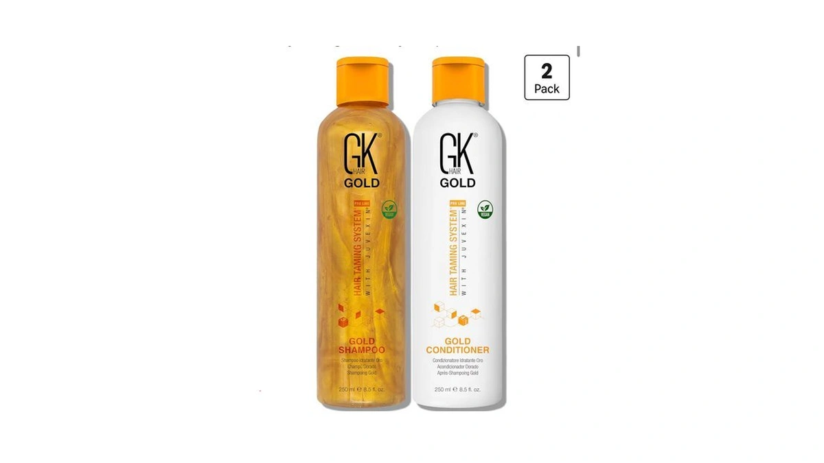 Gk Hair Gold Shampoo & Conditioner Set | Pea &