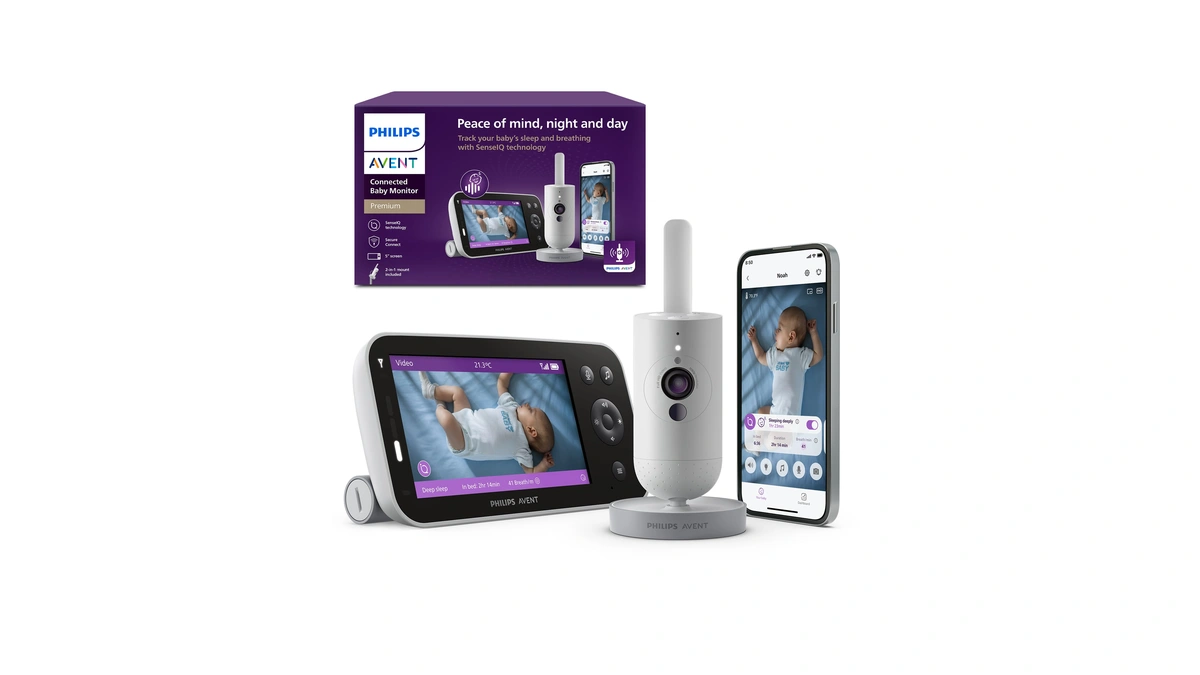 Philips Avent Premium Connected Baby Monitor, Smart Baby Monitor With