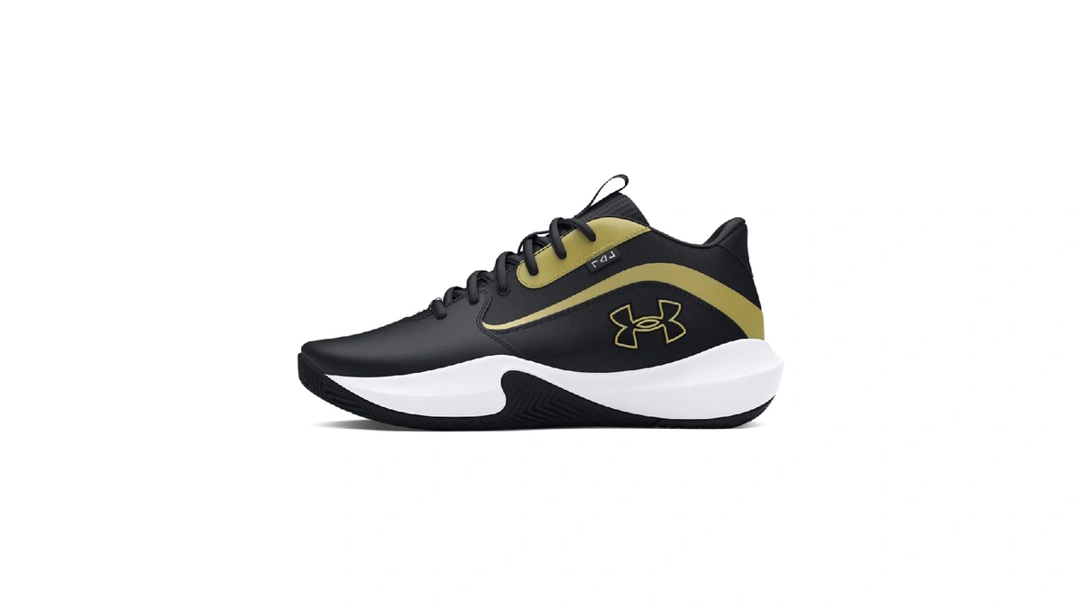 Under Armour Unisex Lockdown 7, (001) Black/black/metallic Gold, 15, Us