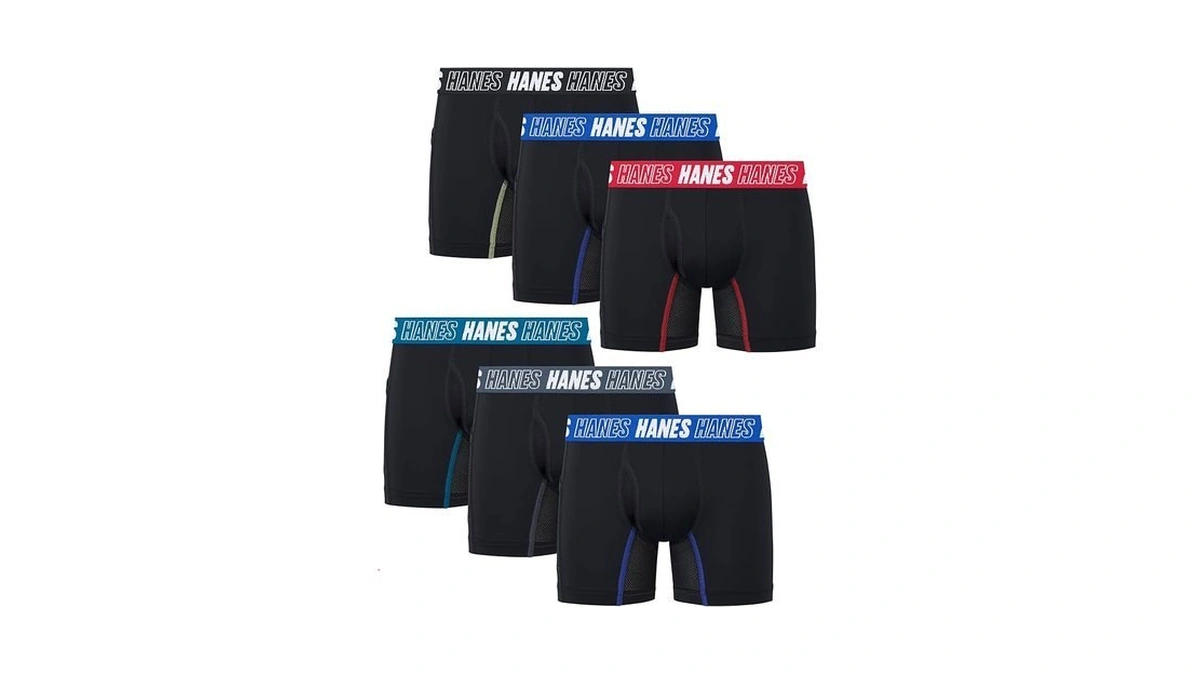Hanes Boys' Moves Boxer Brief Underwear, Anti-chafe Boxer Briefs For