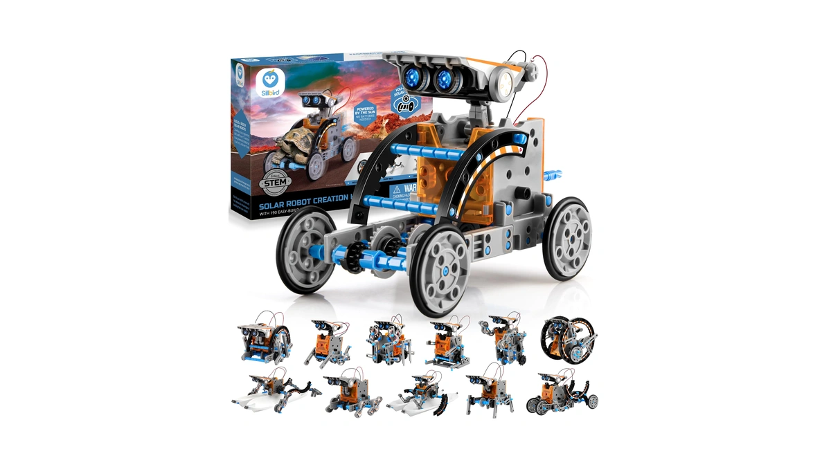 Sillbird 12-in-1 Solar Robot Building Kit Stem Gift For Boys