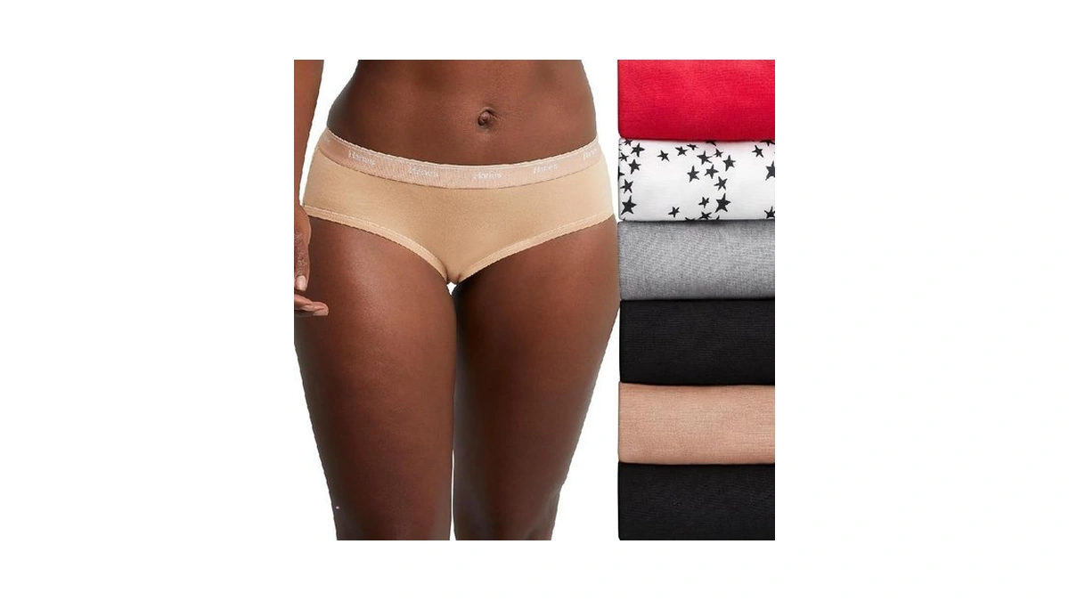 Hanes Originals Women's Underwear, Stretch-cotton Women's Hipster Panties, Basic Assorted