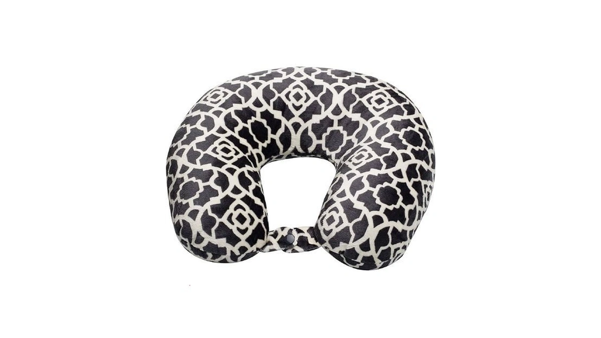Wolf Essentials Adult Cozy Soft Microfiber Neck Pillow For Travel