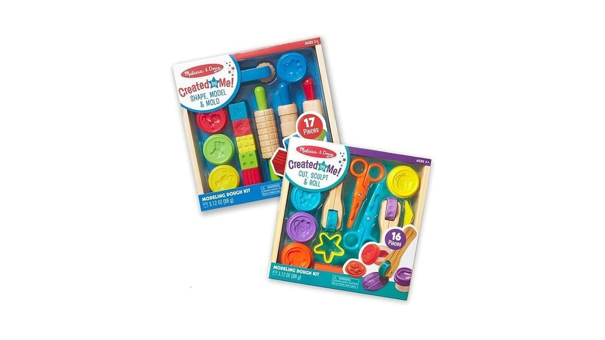 Melissa & Doug Modeling Dough & Sculpting Tools, 8 Tubs