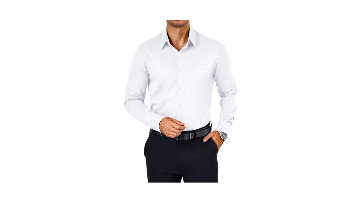 Coofandy Men Dress Shirts Wrinkle Free Long S...