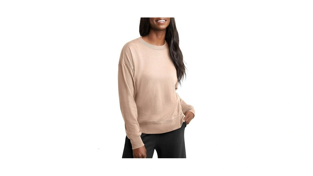 Originals French Terry Sweatshirt, Lightweight Crewneck Pullover Sweatshirt For Women