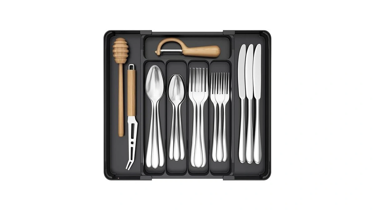 Lifewit Silverware Organizer For Drawer, Expandable Utensil Tray, Bpa-free Adjustable