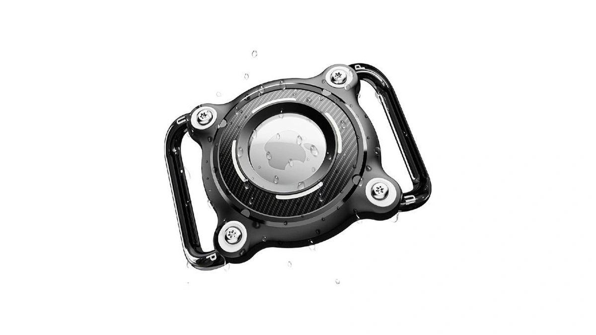 Scallop Ip68 Waterproof Airtag Holder For Dog Collar - Airtag