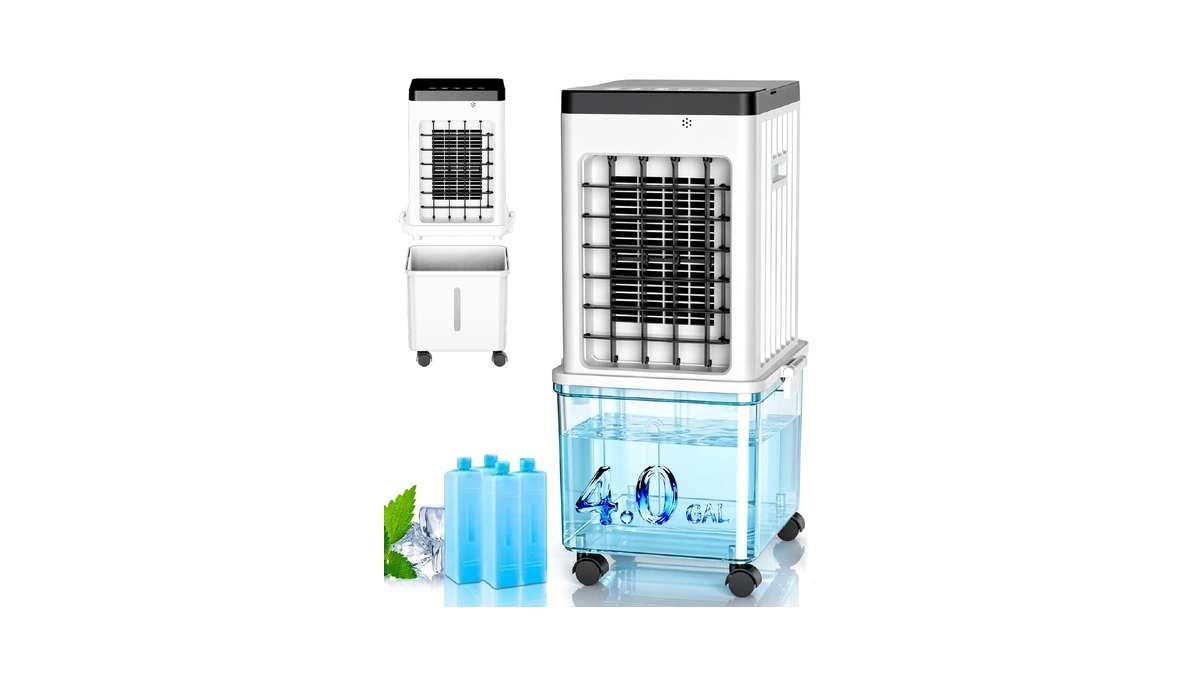 Swamp Cooler, Portable Air Conditioners With Large Water Tank, 4