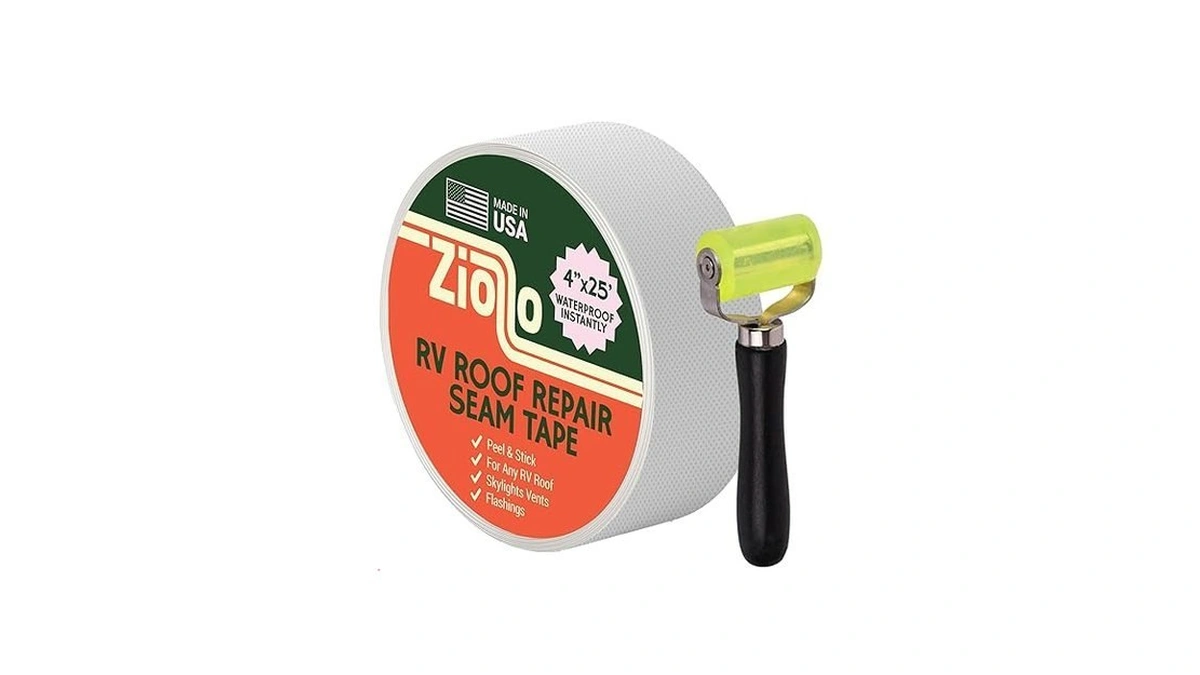 Ziollo Rv Roof Repair Seam Tape With Roller - 4"