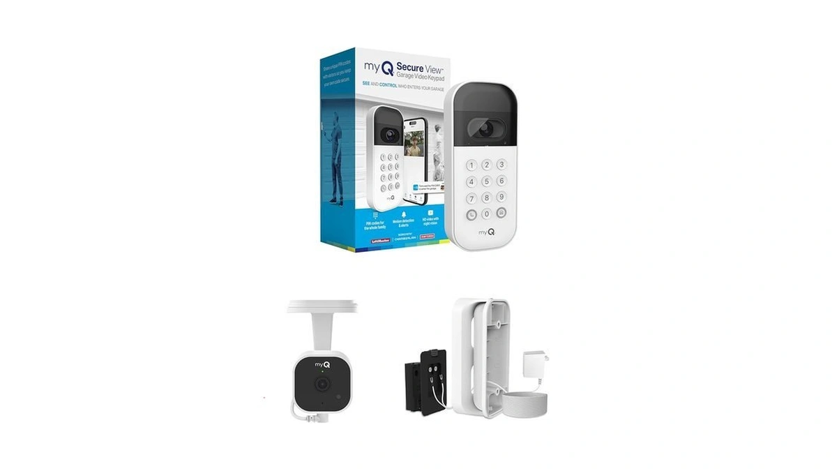 Myq Smart Garage Starter Kit: Garage Door Video Keypad +