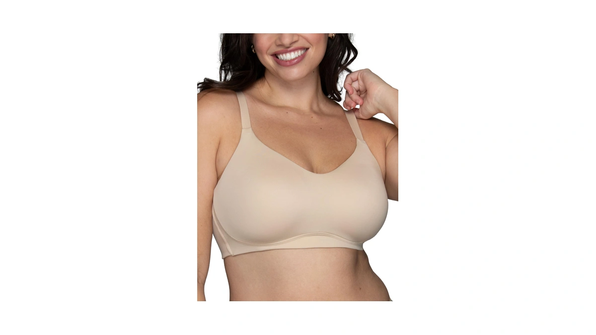 Vanity Fair Women's Beauty Back Smoothing Simple Sizing Wireless Bra,