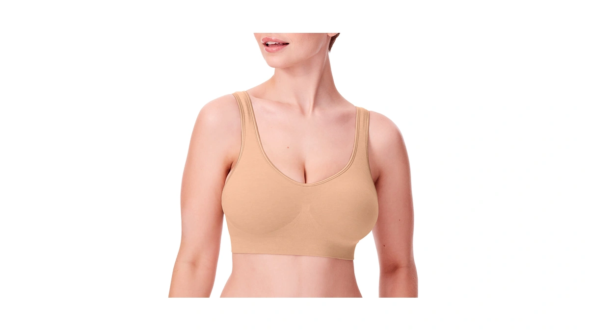 Bali Women's Comfort Revolution Shaping Wirefree Bra, Nude, Large
