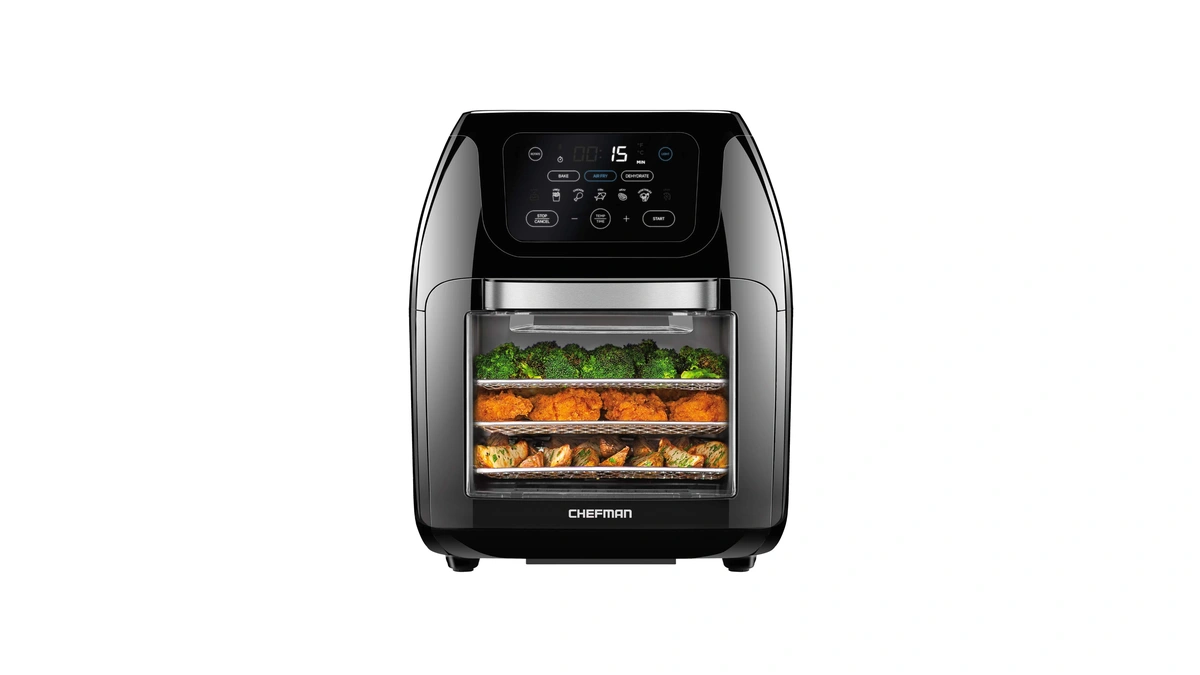 Chefman Multifunctional Digital Air Fryer+ Rotisserie, Dehydrator, Convection Oven, 17