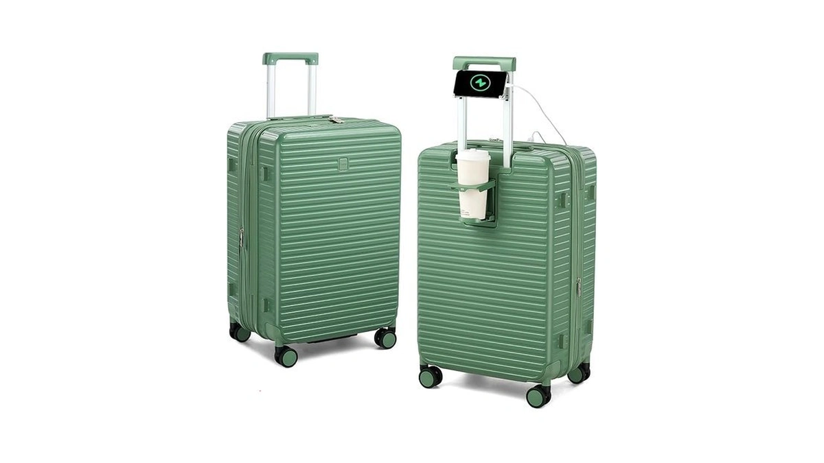 Hantrip Hard Shell Suitcases Travel Expandable Luggage, 24 Inch Check