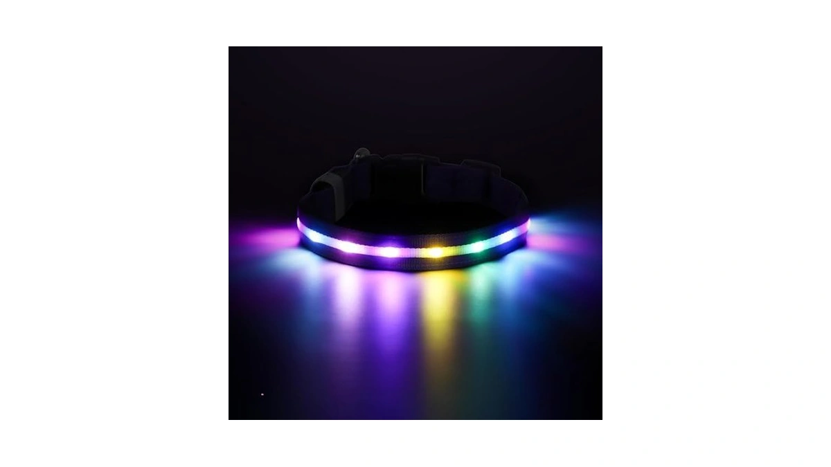 Ruxan Light Up Dog Collar,dog Lights For Night Walking,led Collars