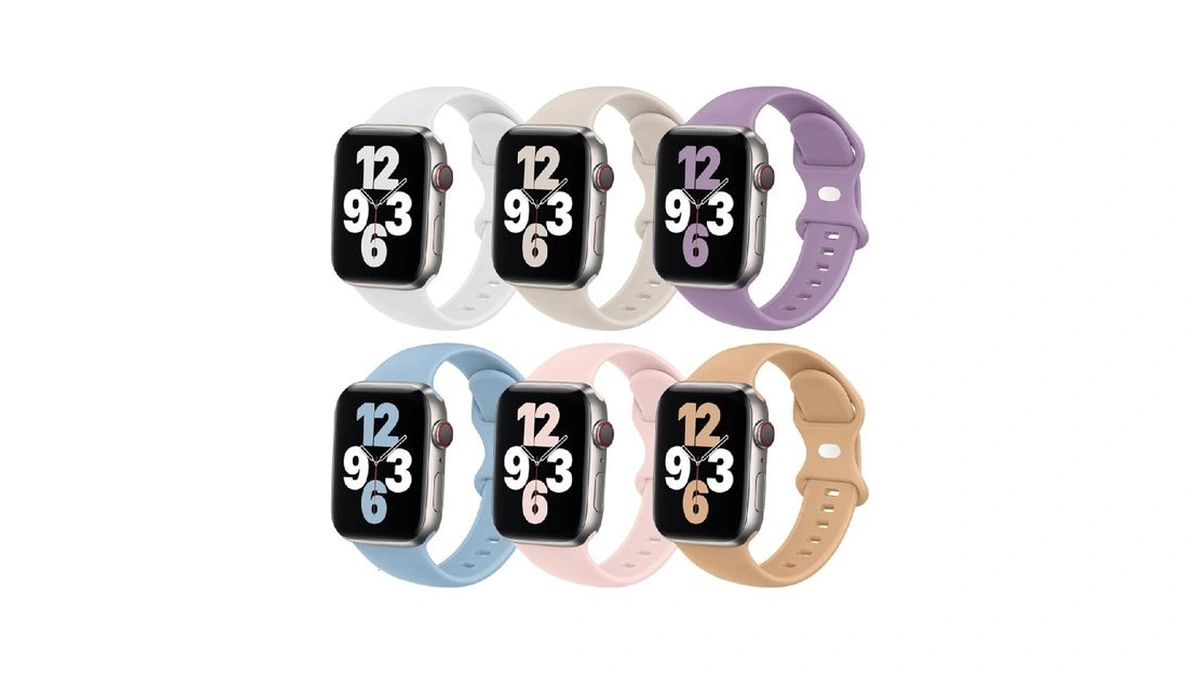 (6 Pack) Sport Band Compatible With Apple Watch Bands 38mm