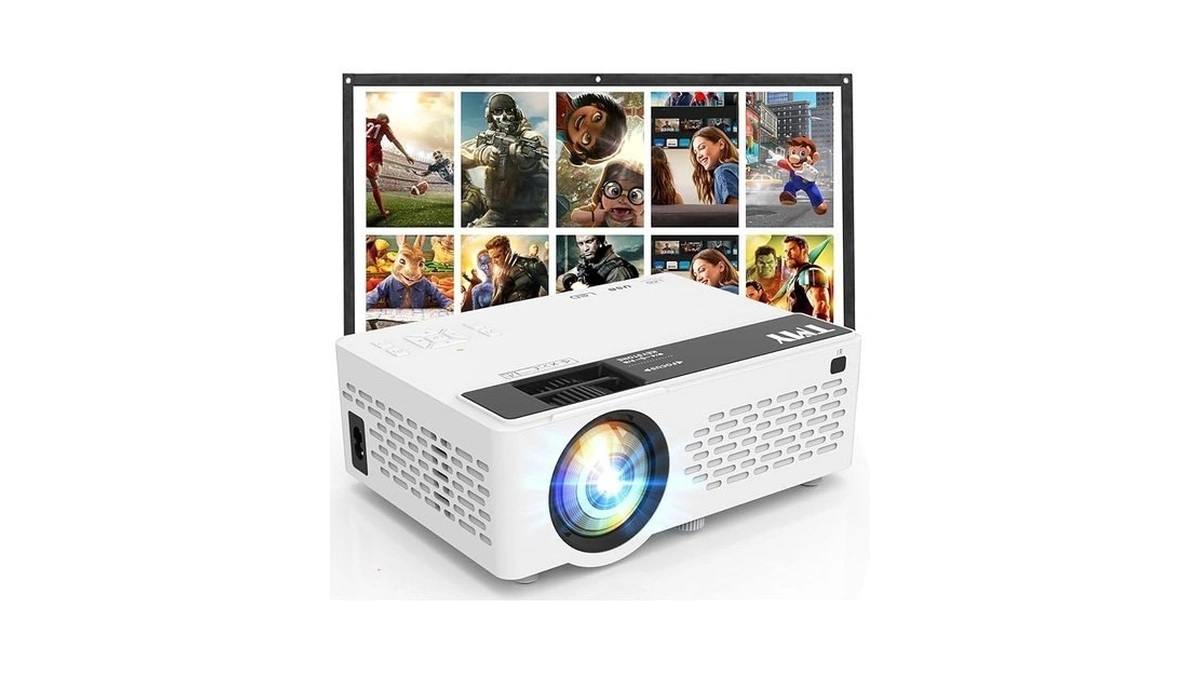 Tmy 1080p Full Hd Portable Mini Projector, Bluetooth Movie Projector,