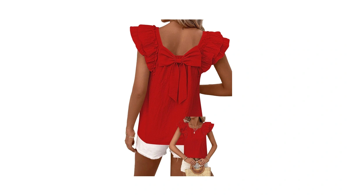 Falechay Summer Tops Womens 2026 Fashion Cute Chiffon Trendy Tunic