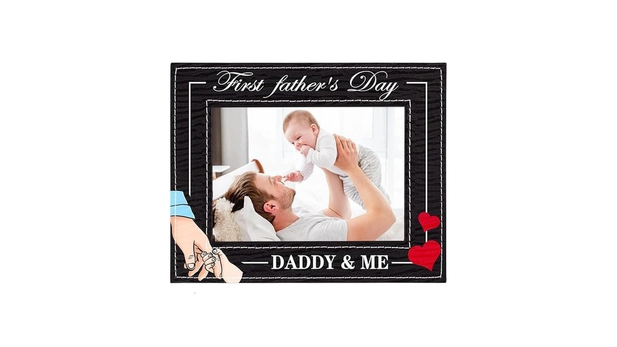 Facraft First Fathers Day Picture Frame 5x7 From Daughter Son